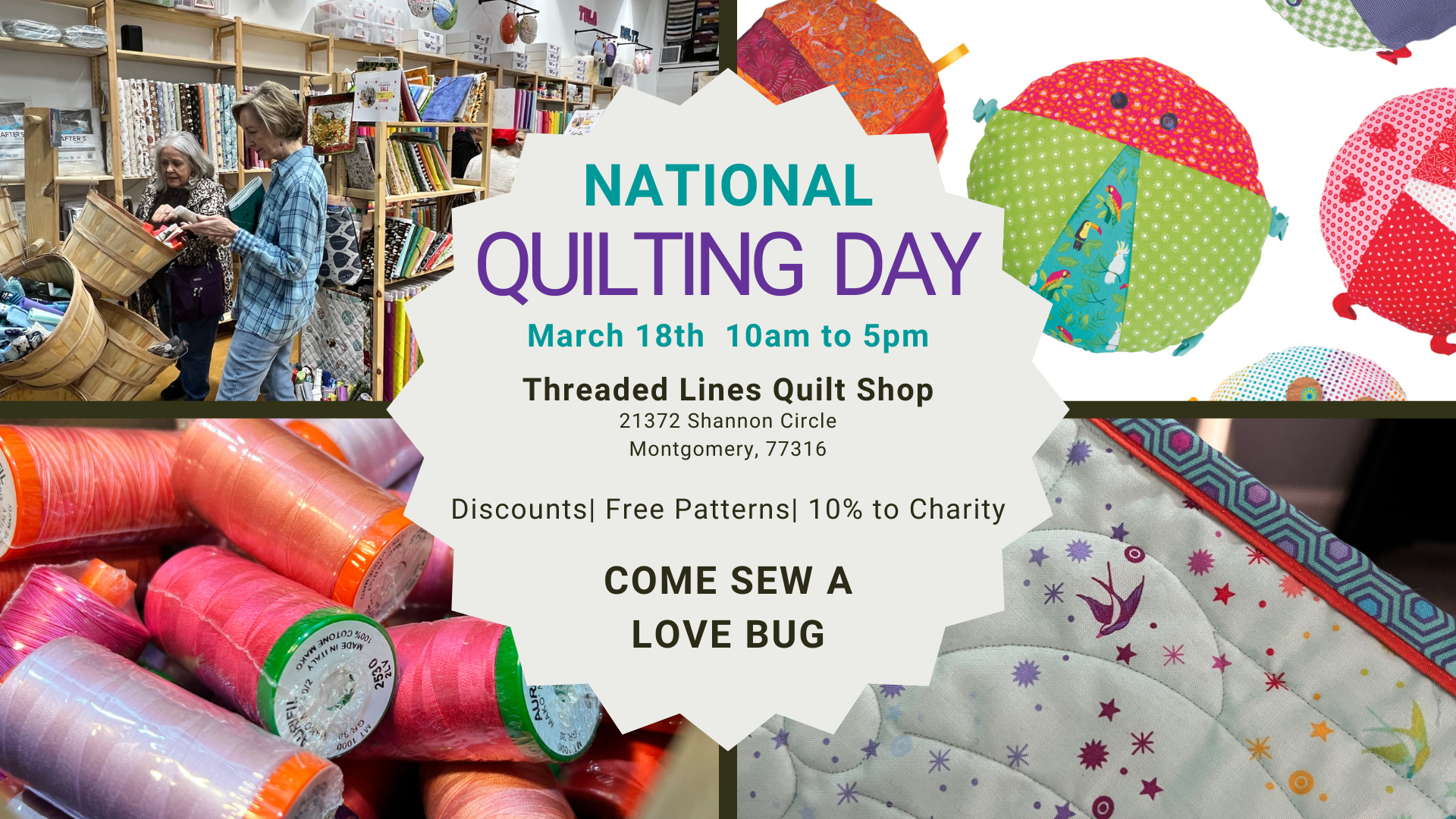 Quilting Day - March 18th