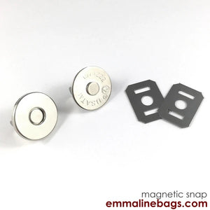 Magnetic Snap Closures: 9/16 (14 mm) SLIM in Gunmetal (2 Pack)