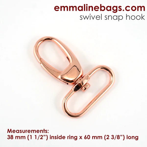 Emmaline Swivel Snap Hook - 1/2 Wristlet/Strap Hook Pack